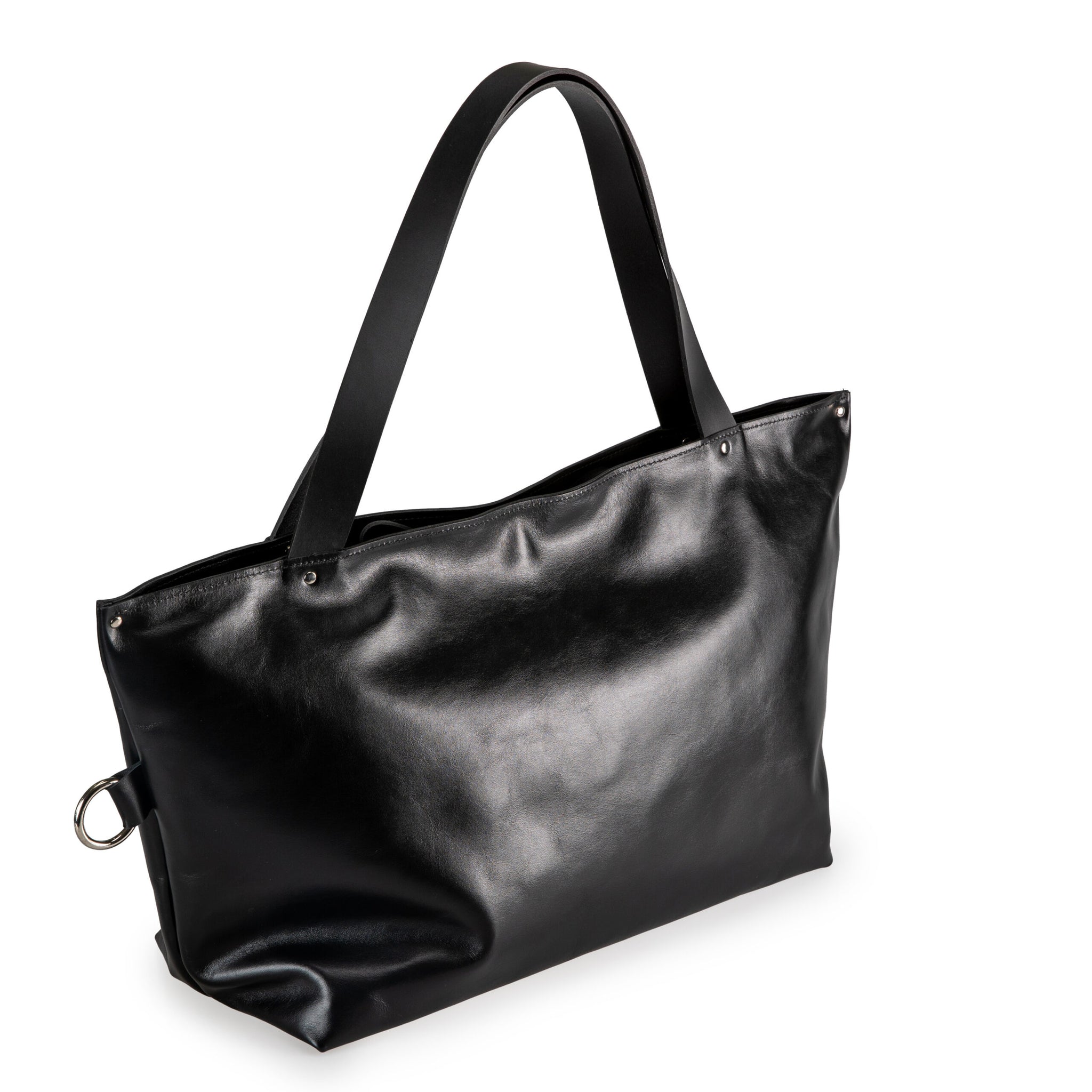 Large Handbag Lima - Soft Black Leather