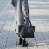 Large Handbag Lima - Soft Black Leather