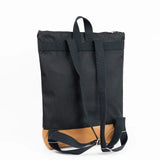 Waterproof Backpack with Tan Leather Bottom - Aslook.com