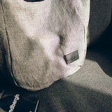 Striped Linen Tote Bag - Aslook.com