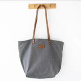 Grey Denim Tote Bag - Aslook.com