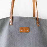 Grey Denim Tote Bag - Aslook.com