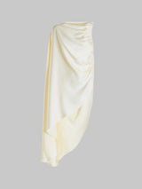 Bradley One-Shoulder Cape Top in Sparkling Champagne – Cady Fabric