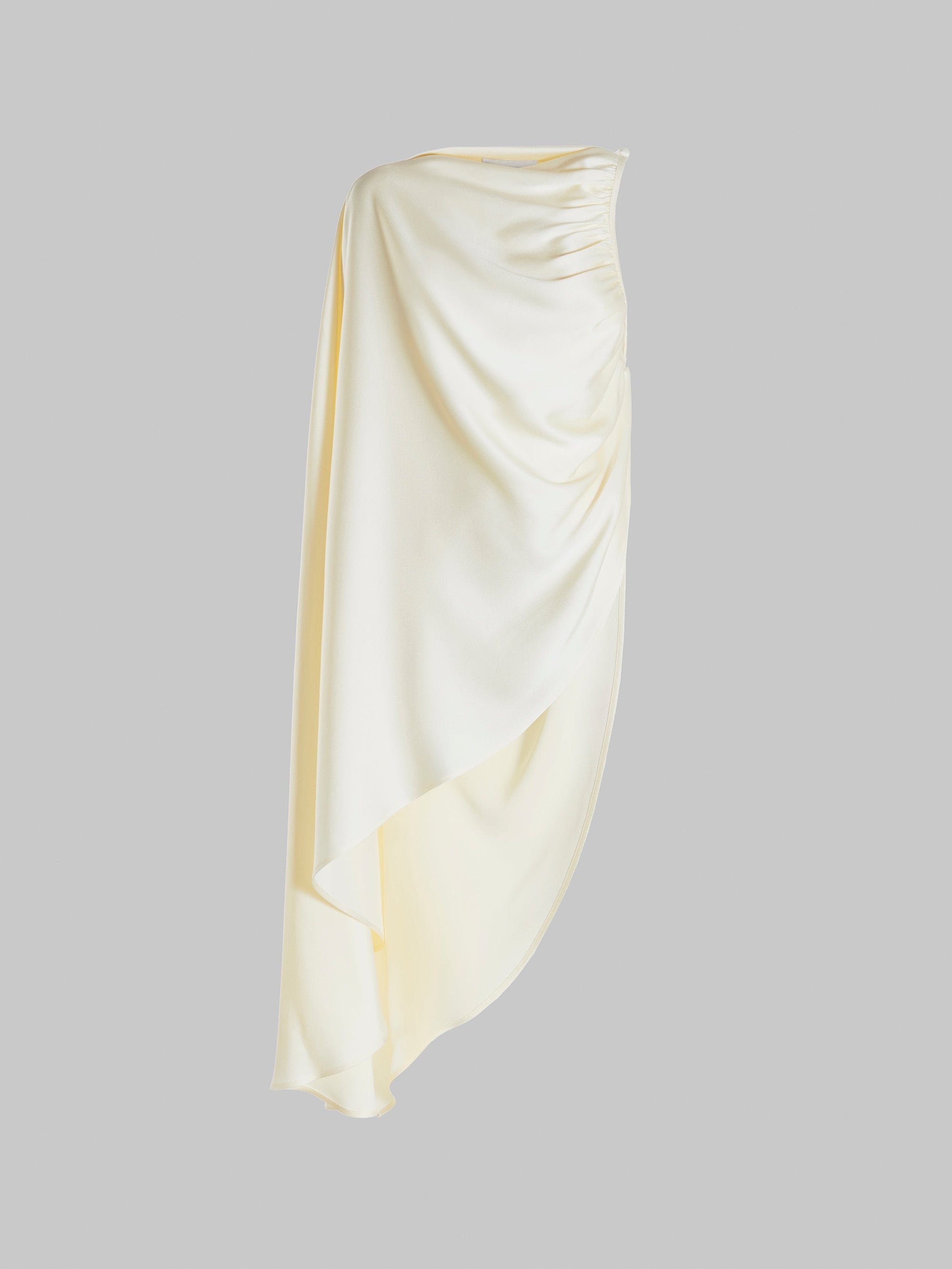 Bradley One-Shoulder Cape Top in Sparkling Champagne – Cady Fabric