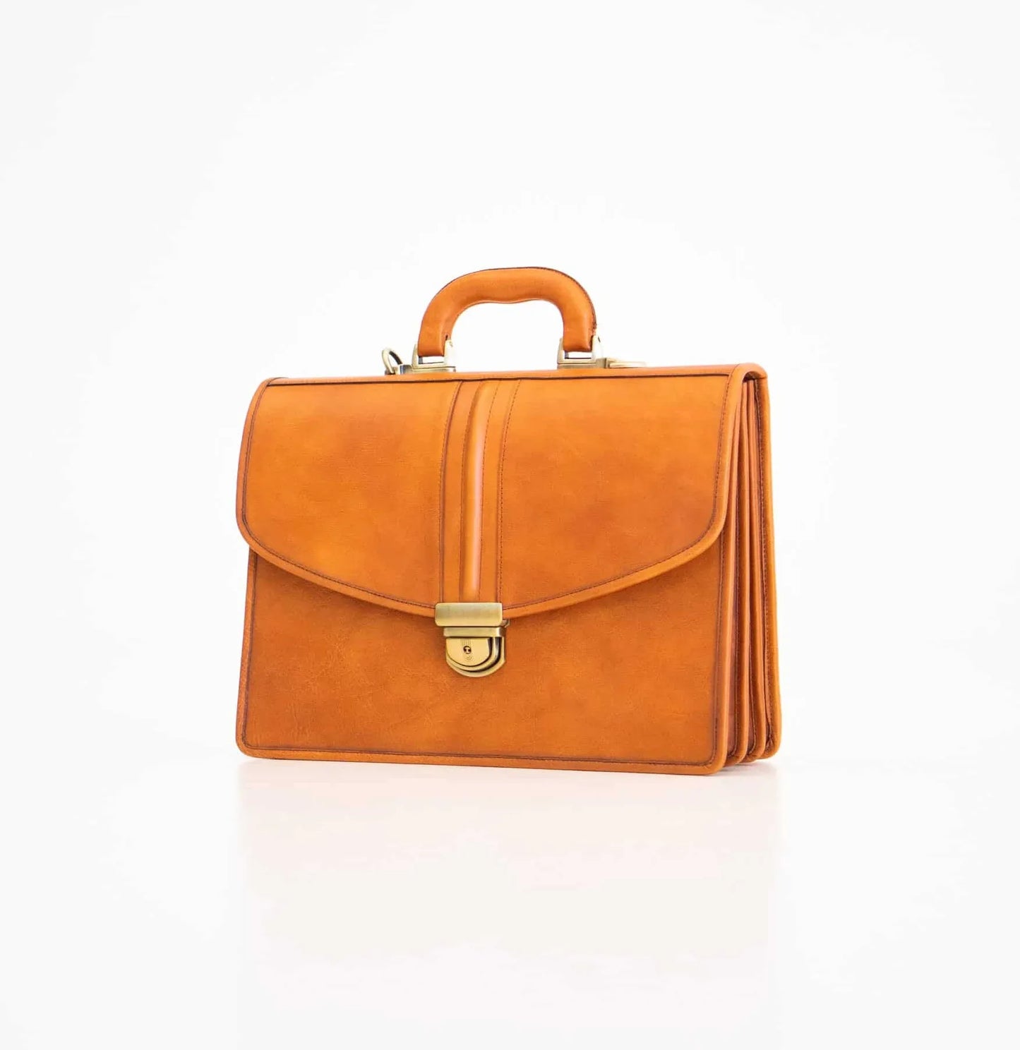 Briefcase No. 20 - Cognac - Aslook.com