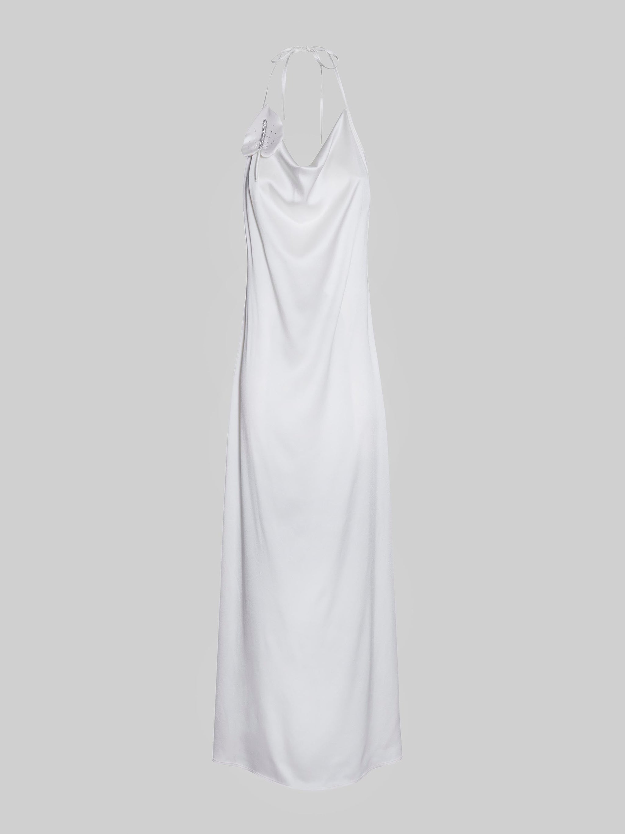 Rachel-Kleid in strahlendem Weiß – Maxikleid aus Cady-Stoff