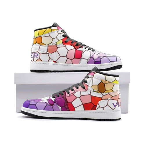 VIPER HIP HOP SCHUHE High Top Stil 55TO 02 Mosaik Sneaker