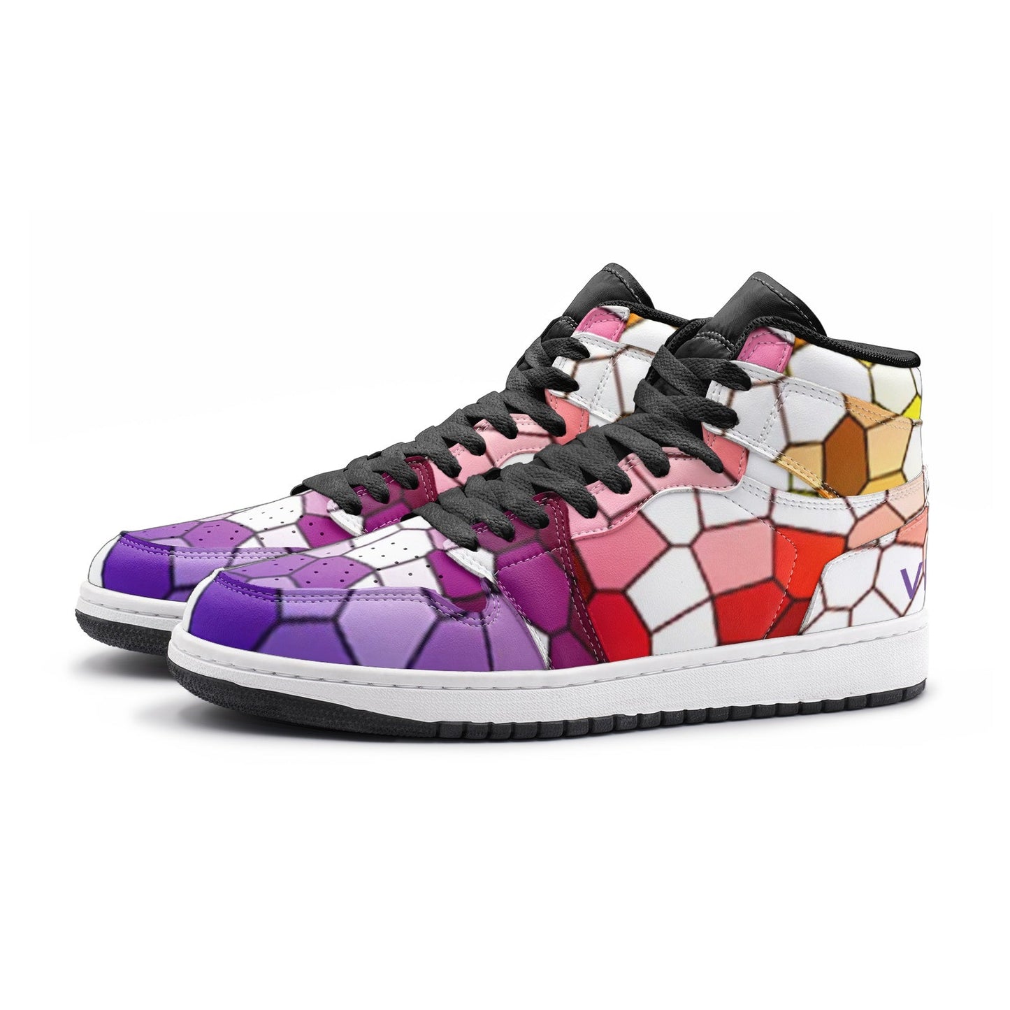VIPER HIP HOP SCHUHE High Top Stil 55TO 02 Mosaik Sneaker