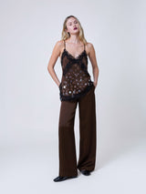 Bradley-Hose in Kastanie – Cady-Stoff