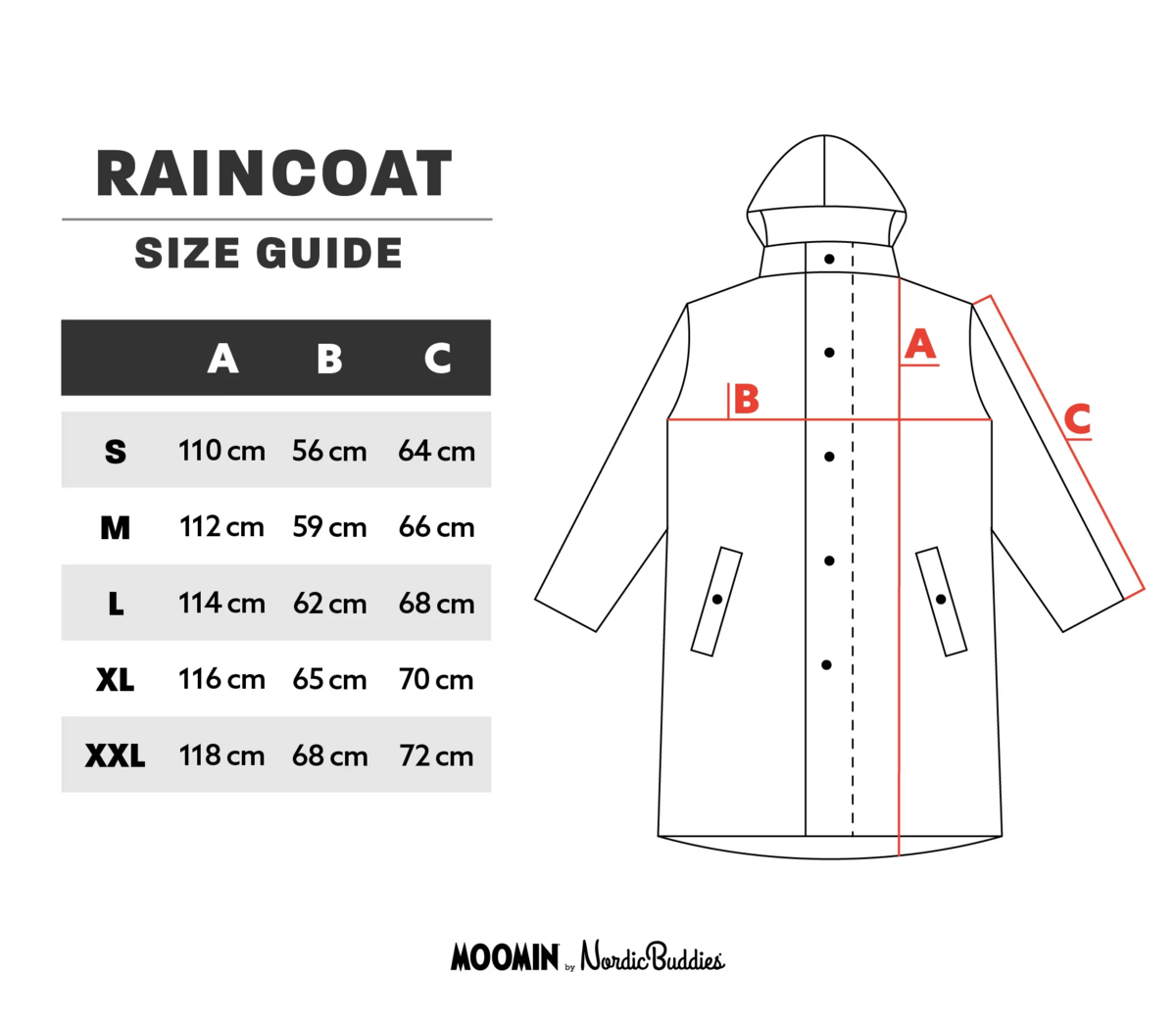 Moomin Adventure Unisex Rain Jacket – Dark Green Waterproof Windbreaker