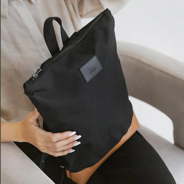 Waterproof Backpack with Tan Leather Bottom - Aslook.com