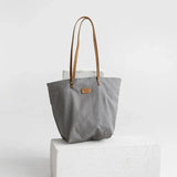 Grey Denim Tote Bag - Aslook.com