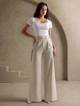 Frühling Herbst Beliebte Schlankmachende Damen Freizeithose Locker Fallend Hoch
