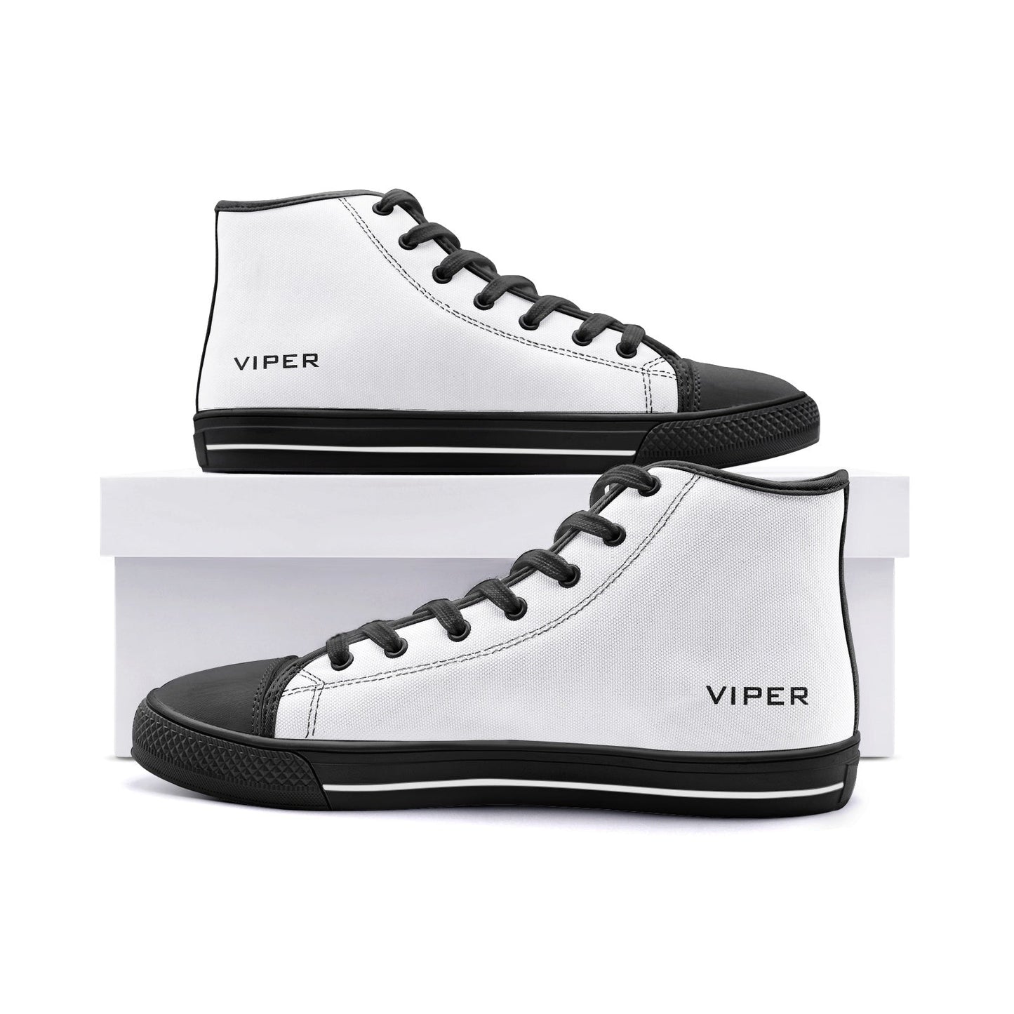 VIPER HIP HOP SCHUHE High Top Weiß Canvas Style 54TO