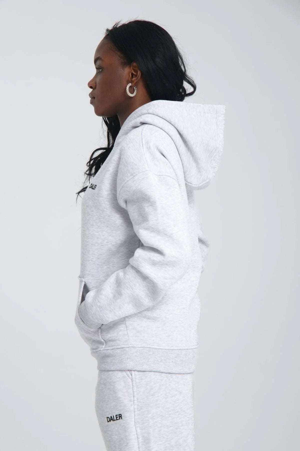Basic Heavyweight Hoodie - Grey Melange - Aslook.com