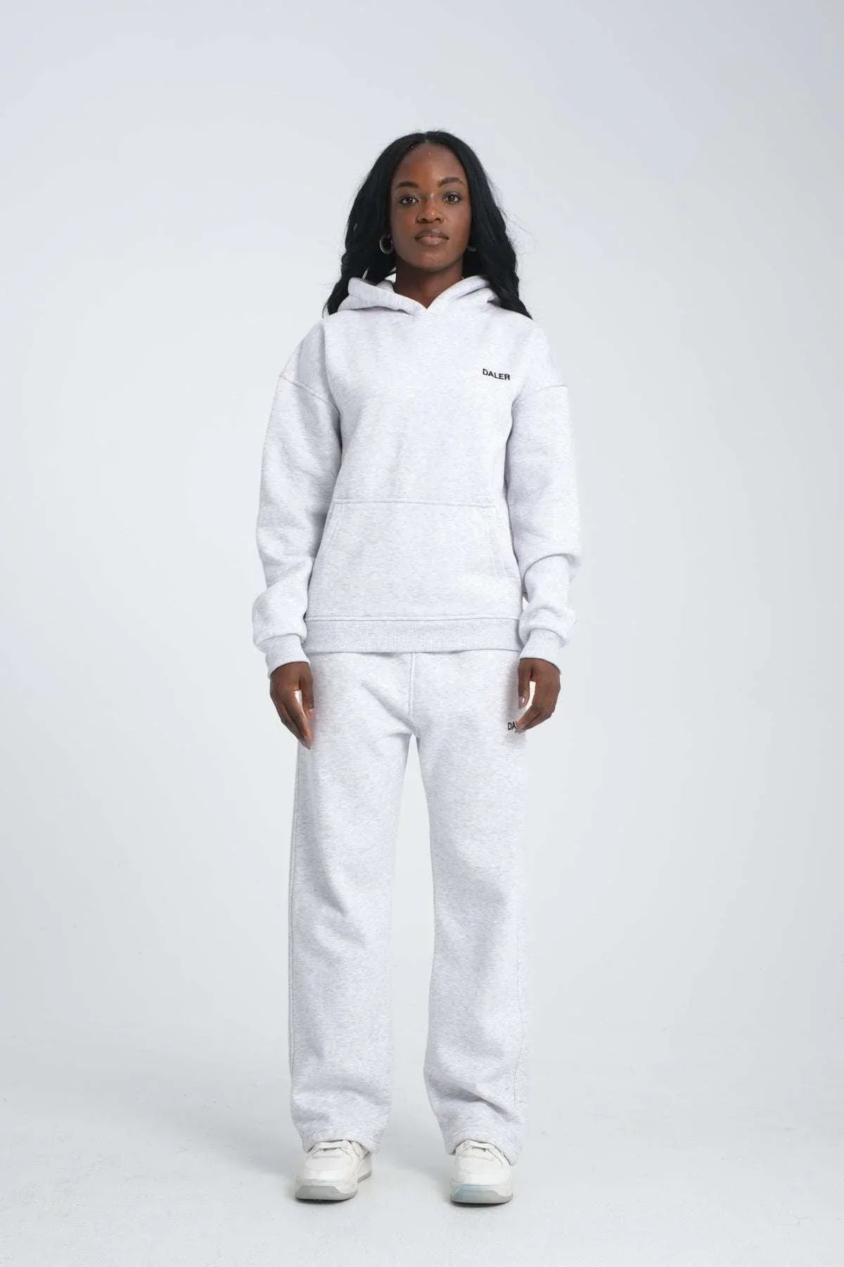 Basic Heavyweight Hoodie - Grey Melange - Aslook.com