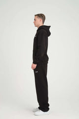 Basic Heavyweight Zipper Hoodie - Black - Aslook.com