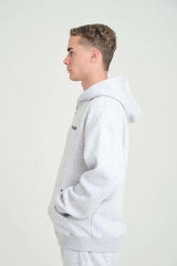 Basic Heavyweight Zipper Hoodie - Grey Melange - Aslook.com