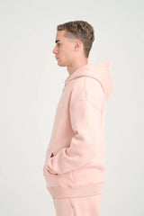 Basic Heavyweight Zipper Hoodie - Pink - Aslook.com