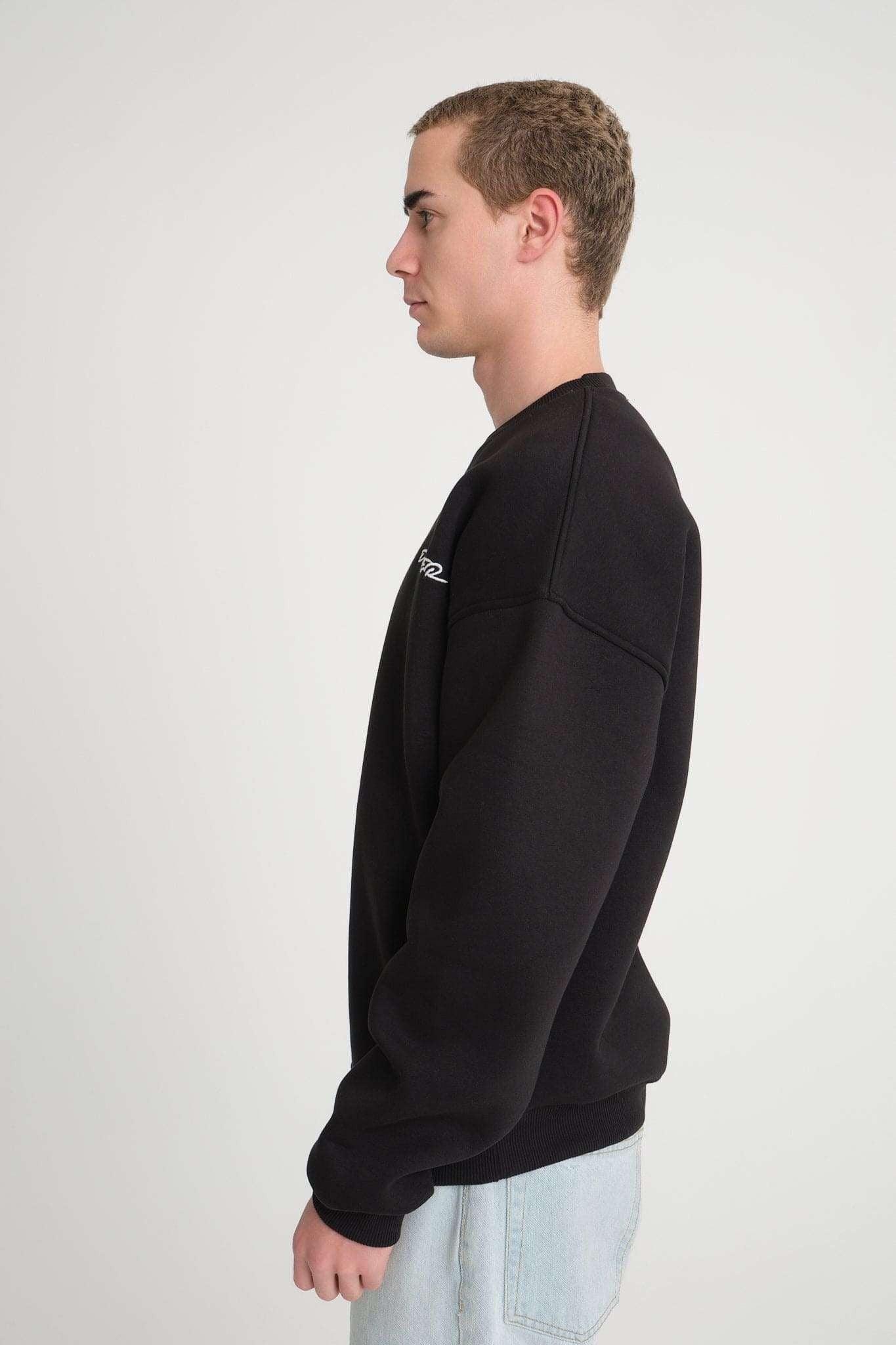 Basic Sweatshirt - Black - Aslook.com
