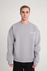 Basic Sweatshirt - Grey - Aslook.com