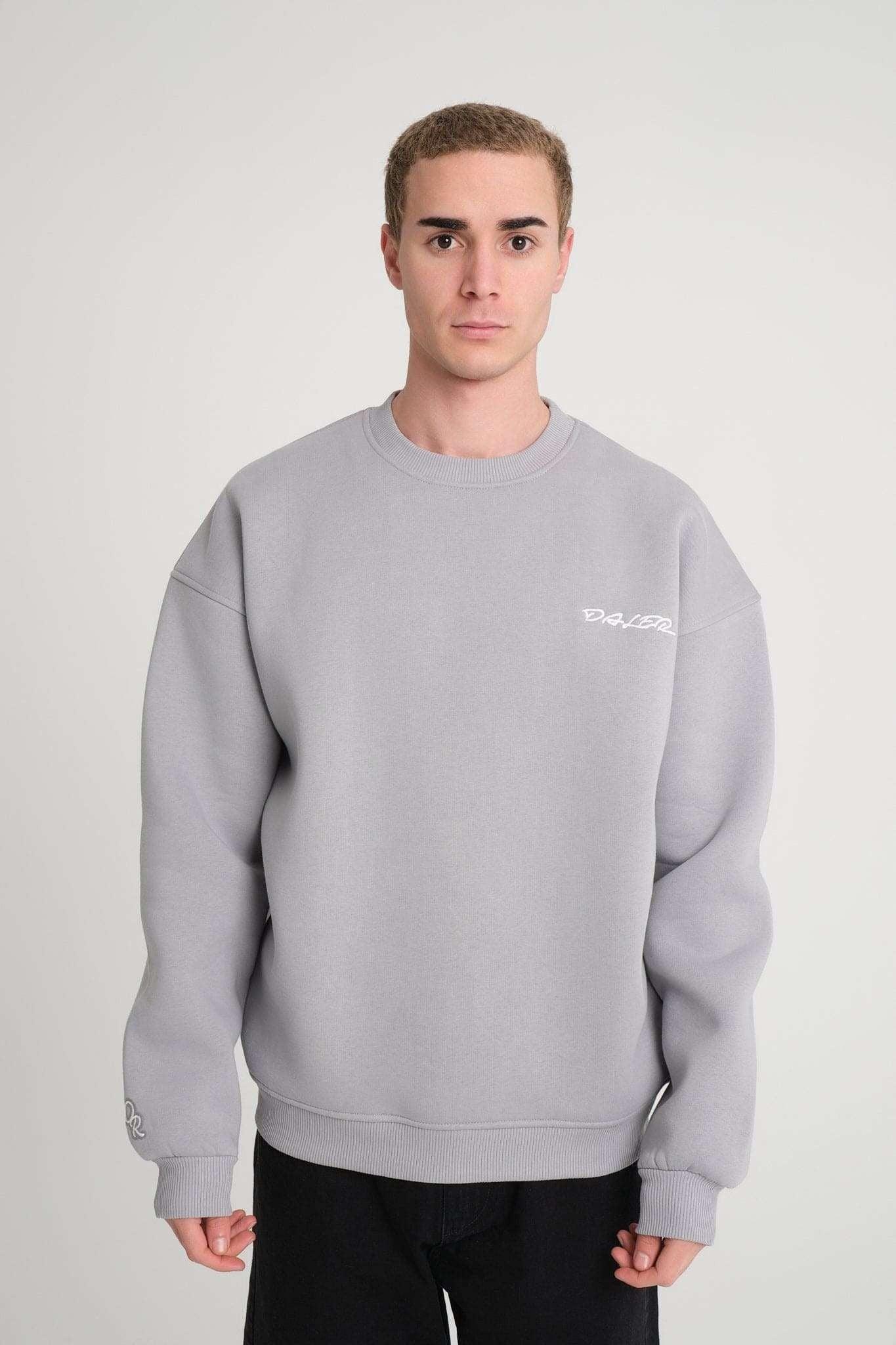 Basic Sweatshirt - Grey - Aslook.com