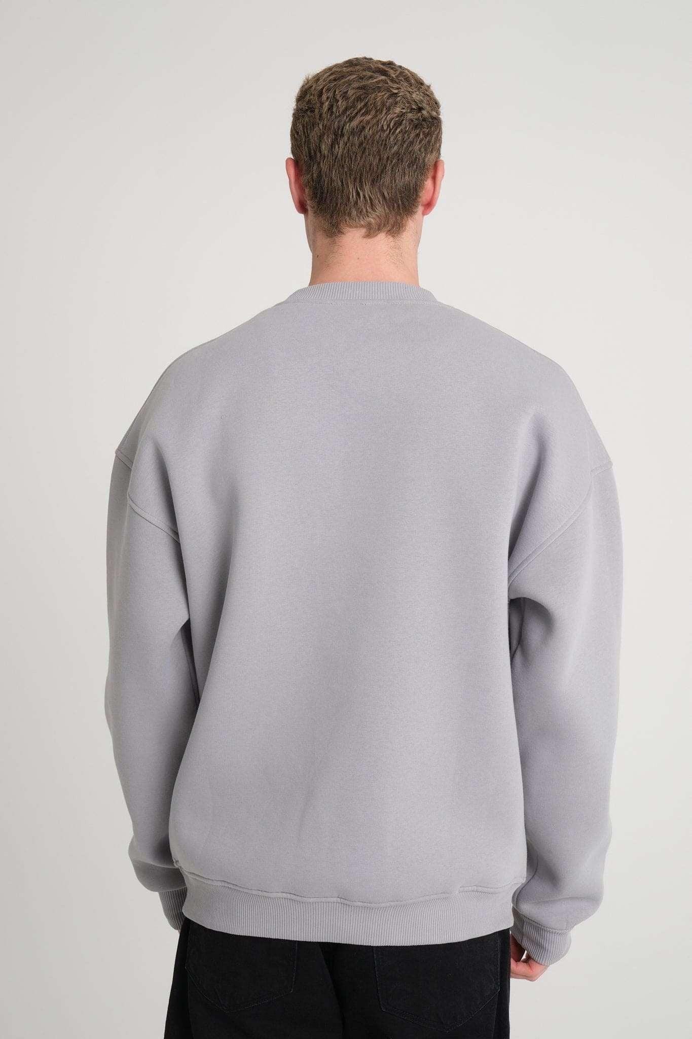 Basic Sweatshirt - Grey - Aslook.com