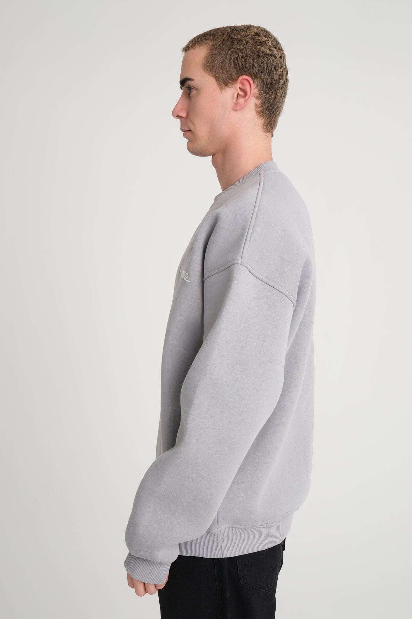 Basic Sweatshirt - Grey - Aslook.com