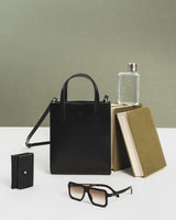 Bold Bucket Handbag - Black