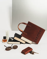 Bold Bucket Handbag - Cognac