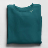 Embroidered Collar Organic Cotton Sweatshirt "Far" (SE) - Aslook.com