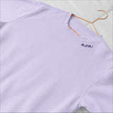 Embroidered Collar Organic Cotton Sweatshirt "Mom" - Aslook.com