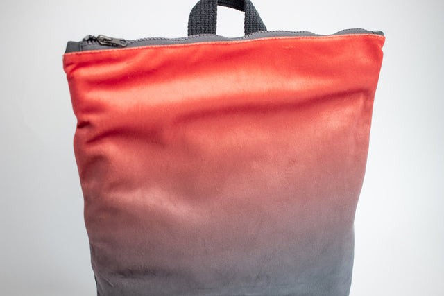 Faux Leather Backpack - Salmon