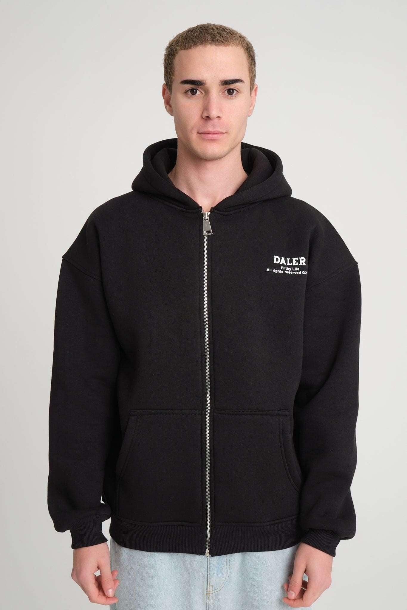 Heavyweight Zipper Hoodie - Money is Paper, Love is Love - Aslook.com