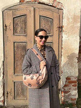 Hobo Bag - Brown Leopard Tulips - Aslook.com