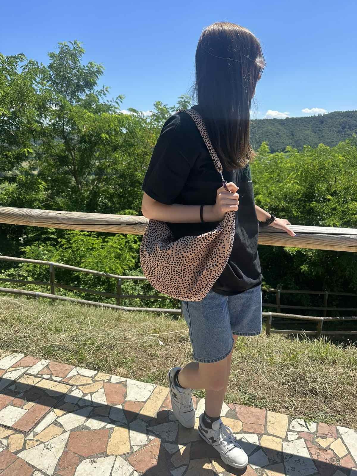 Hobo Bag - Cream and Dots - Aslook.com