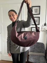 Hobo Bag Heart - Brown - Aslook.com