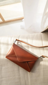 Mini Model Clutch with 3 Straps - Cognac - Aslook.com