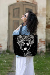 HANDBAG NAOMI WITH FLORAL HAIRCUT - BLACK - Aslook.com