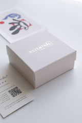 Porcelain Heart Studs -  White