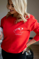 Wine-derful Time of a Year Oversized Sweatshirt - Aslook.com